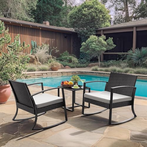 Outdoor Bistro Set 3 Piece with Cushions and Table C662