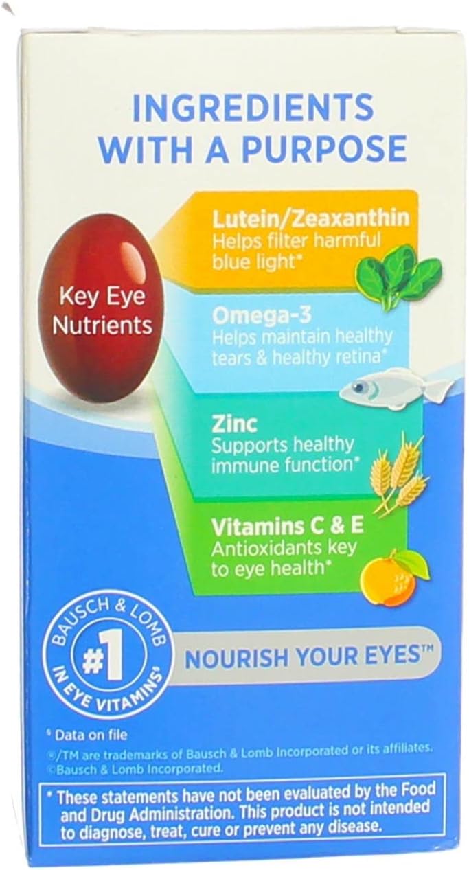 Eye Vitamin & Mineral Softgels, 50 Count (Pack of 4) S9191