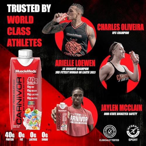 Ready to Drink Protein, Lactose Free, 40g Isolate, Chocolate 16.9 Fl Oz (Pack of 12) B9617