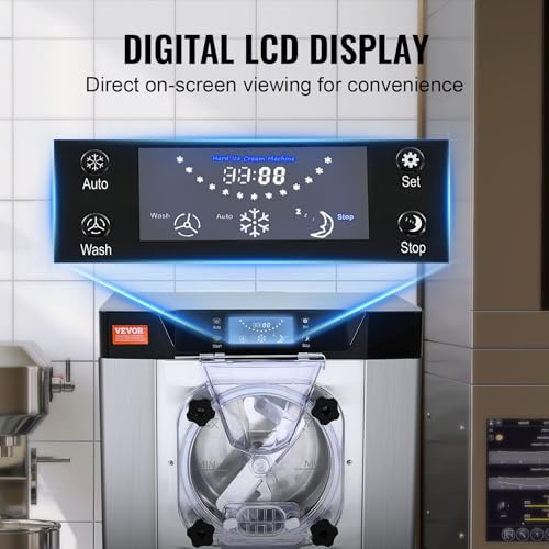 Commercial Ice Cream Machine, 20-25L/H, 2400W, 8L Stainless Steel Cylinder M959