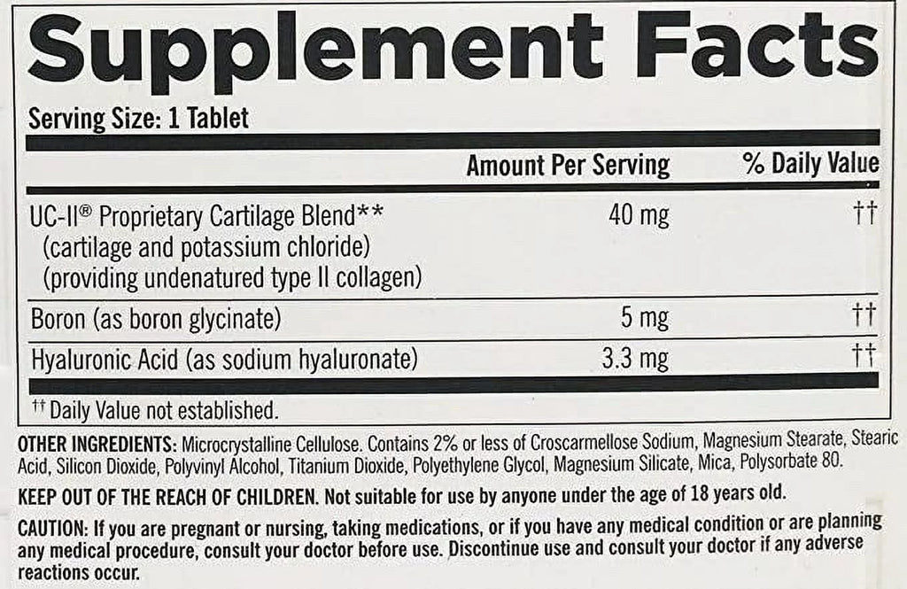 Triple Action Joint Health Coated Tablets J558