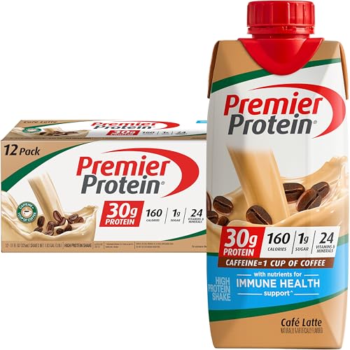 Cafe Latte Protein Shake, 30g Protein, 11 fl oz, Pack of 12 W88530