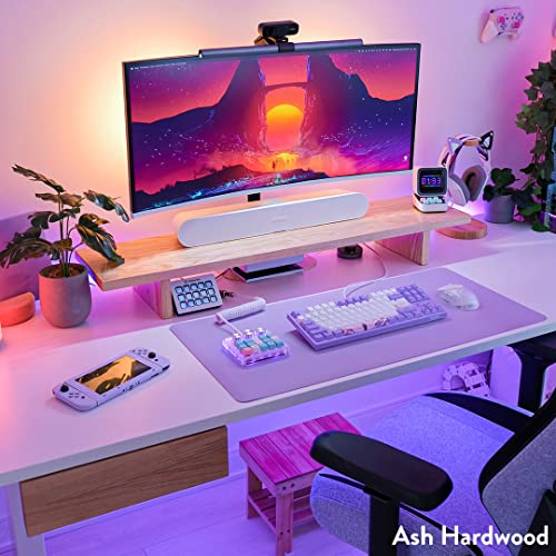 Bamboo Wood Monitor Stand Riser for Desk U675286