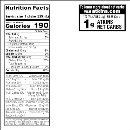 Creamy Milk Chocolate Protein Shake, 30g Protein, 12 Count Z665486