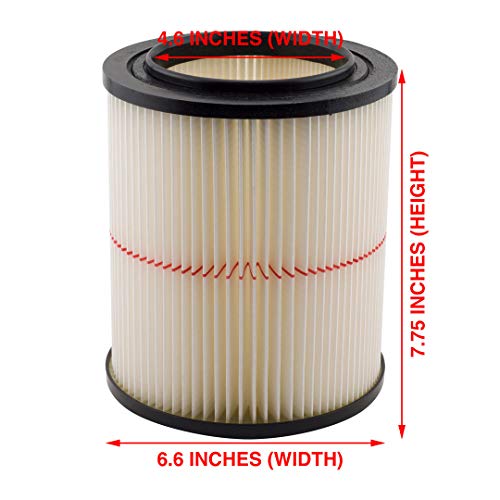 Replacement Filter 17816 for 5 Gallon Wet/Dry Vacs K76861