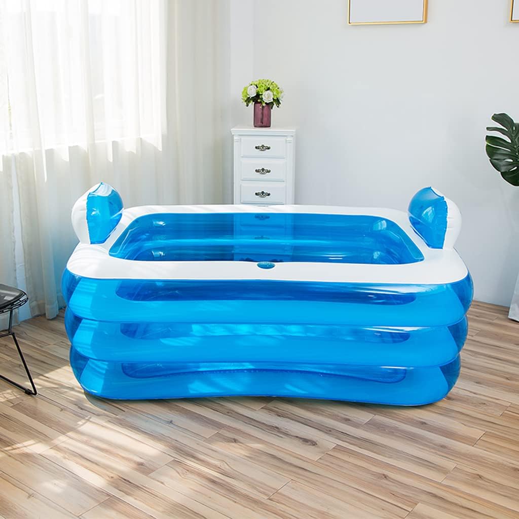 Inflatable Adult Bath Tub for Two, Freestanding with Electric Air Pump Y1553
