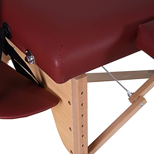 Portable Folding Massage Table, 84 Inch Adjustable Height Spa Bed with Carrying Bag J112