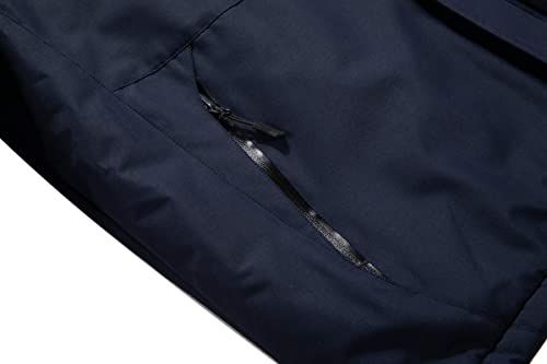 Men's Waterproof Ski Jacket Warm Winter Snow Coat Hooded Q3275
