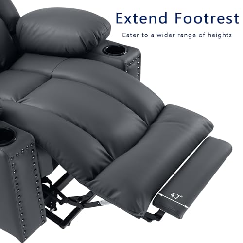 Power Lift Recliner Chair for Elderly with Heat and Massage, Adjustable Positions, Dark Brown P618617