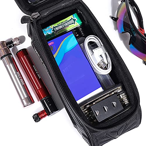 Waterproof Bicycle Front Frame Bag with Touch Screen Phone Holder A3953