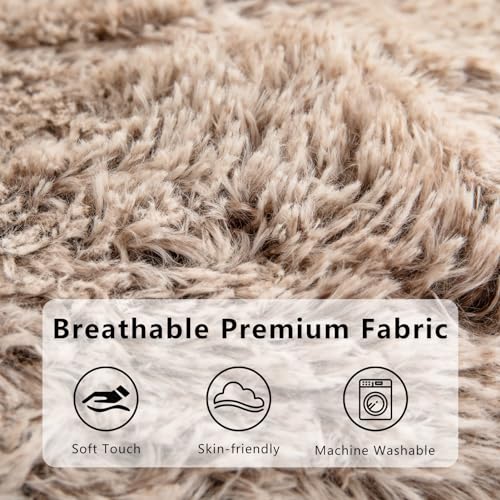Giant Faux Fur Bean Bag Chair for Adults with Filler T74545