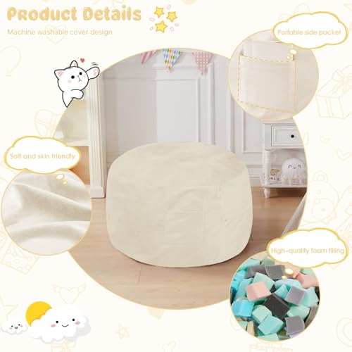 Giant Bean Bag Chair Convertible Bed with Microfiber Cover X2136