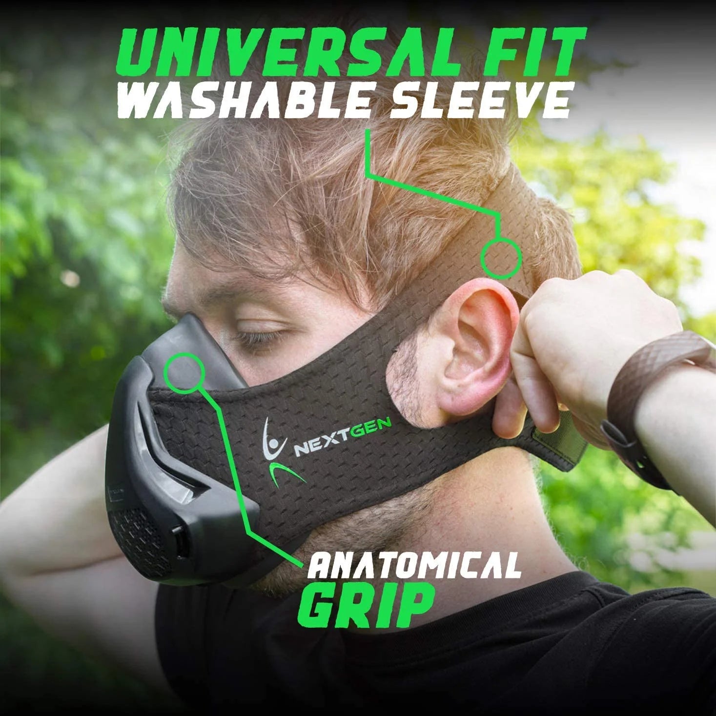 Altitude Workout Mask Cardio Breathing Trainer with 8 Carbon Filters U61984