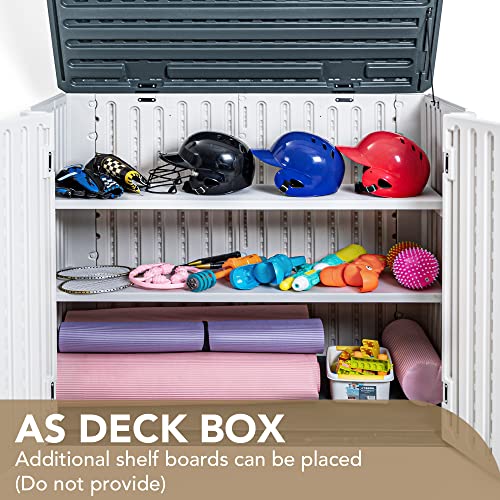 Outdoor Storage Shed 34 Cu Ft Waterproof Patio Tools Box G88135