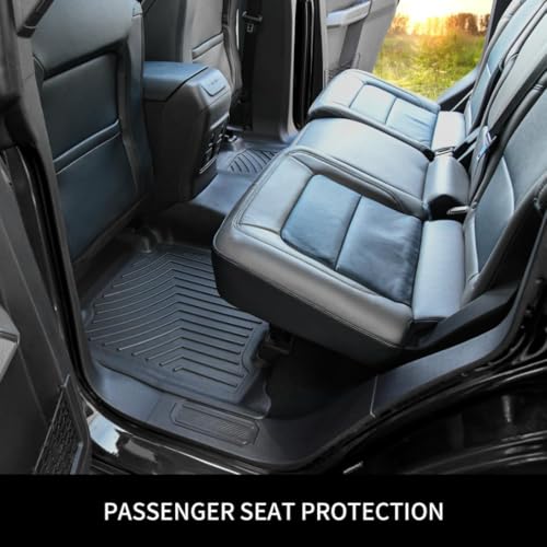TPE Floor Mats for Toyota Camry 2024-2018, All Weather Full Set Front and Rear W496556