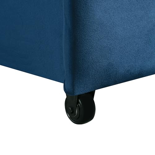 Convertible Sleeper Sofa, Queen Size, Navy Q5867