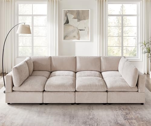 Modular Sectional Sofa with Ottoman for Small Apartments G42700