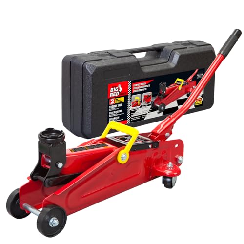 Hydraulic Trolley Floor Jack with Storage Case, 1.5 Ton Capacity G957043