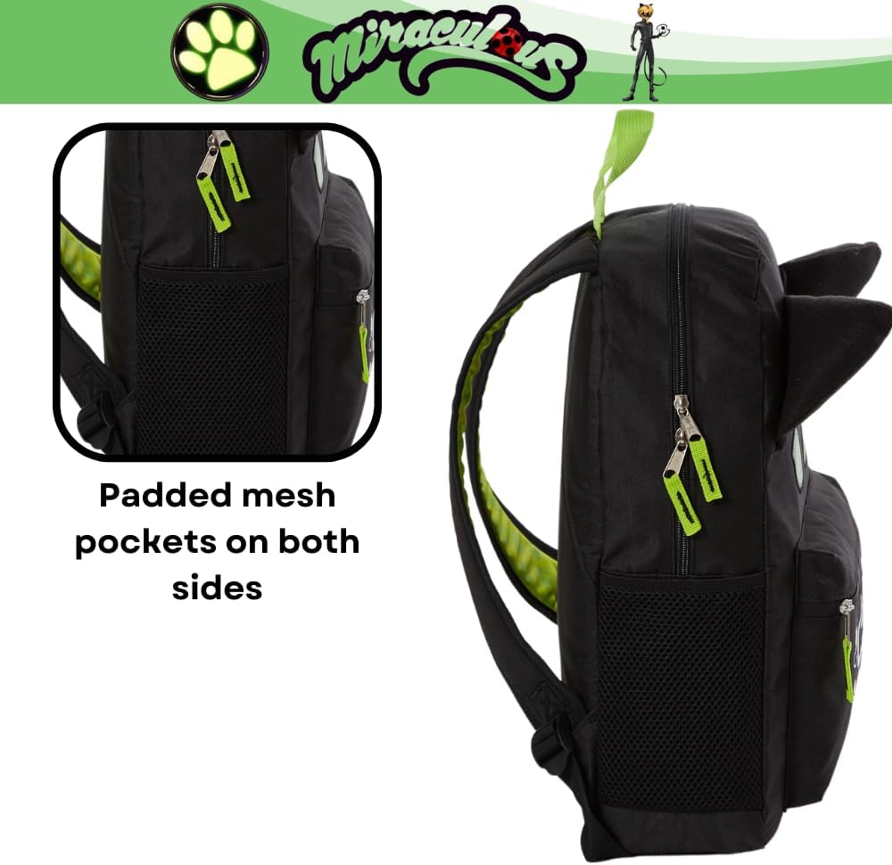16 inch Black Backpack for Girls and Boys R33762