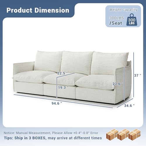 Modular Sectional Sofa, Waterproof Down Filled, Dark Gray C7587