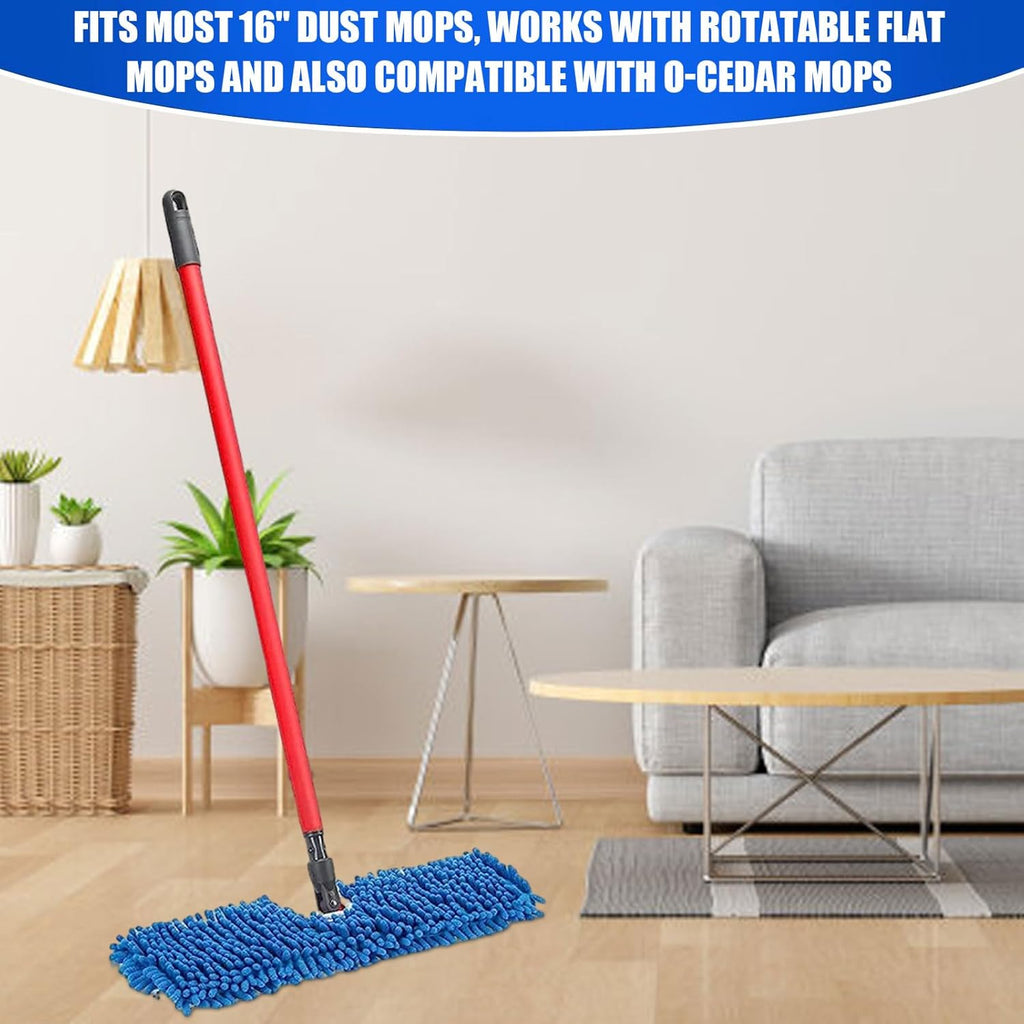 Microfiber Mop Refills 2 Pack, Reusable Replacement Heads for Wet & Dry Use V599