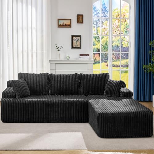 Modular L-Shape Sectional Sofa with Oversized Chaise A47792