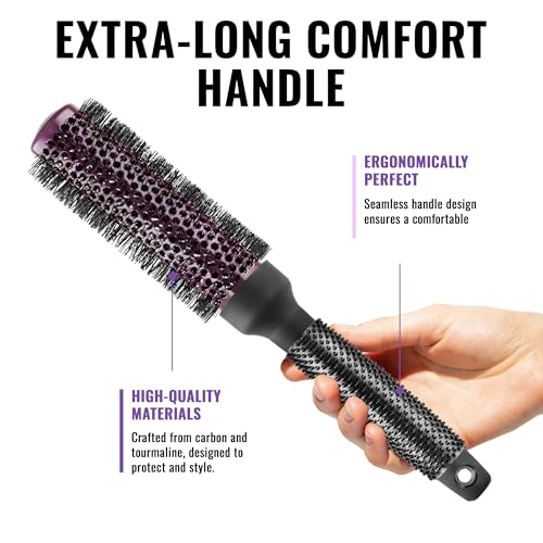Round Brush for Blow Out - Salon Quality Hair Brushes for Women - Roller Brush for Blow Drying - Wet and Dry Hair Styling - Volumizing Blowout Brush O49906