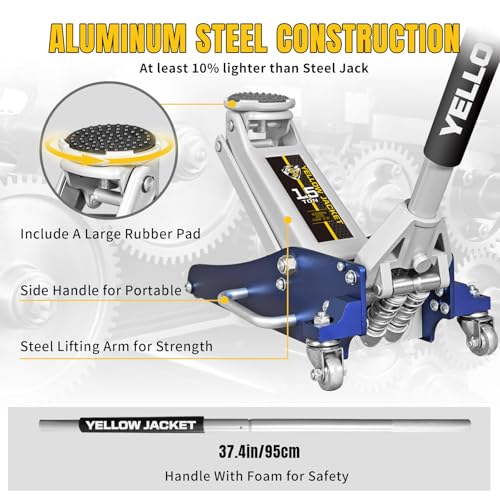 2.5 Ton Trolley Jack with Carrying Case Hydraulic Low Profile Floor Jack for Cars C877326