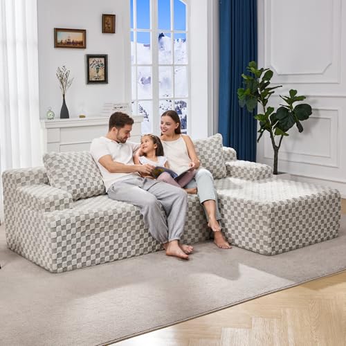 Modular L-Shape Sectional Sofa with Oversized Chaise A47792