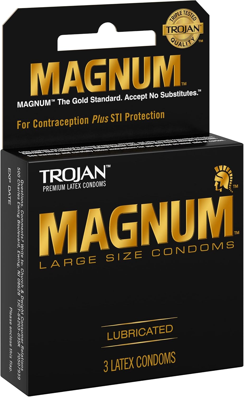 Magnum Condoms Large Lubricated Latex, 15 Count B873715
