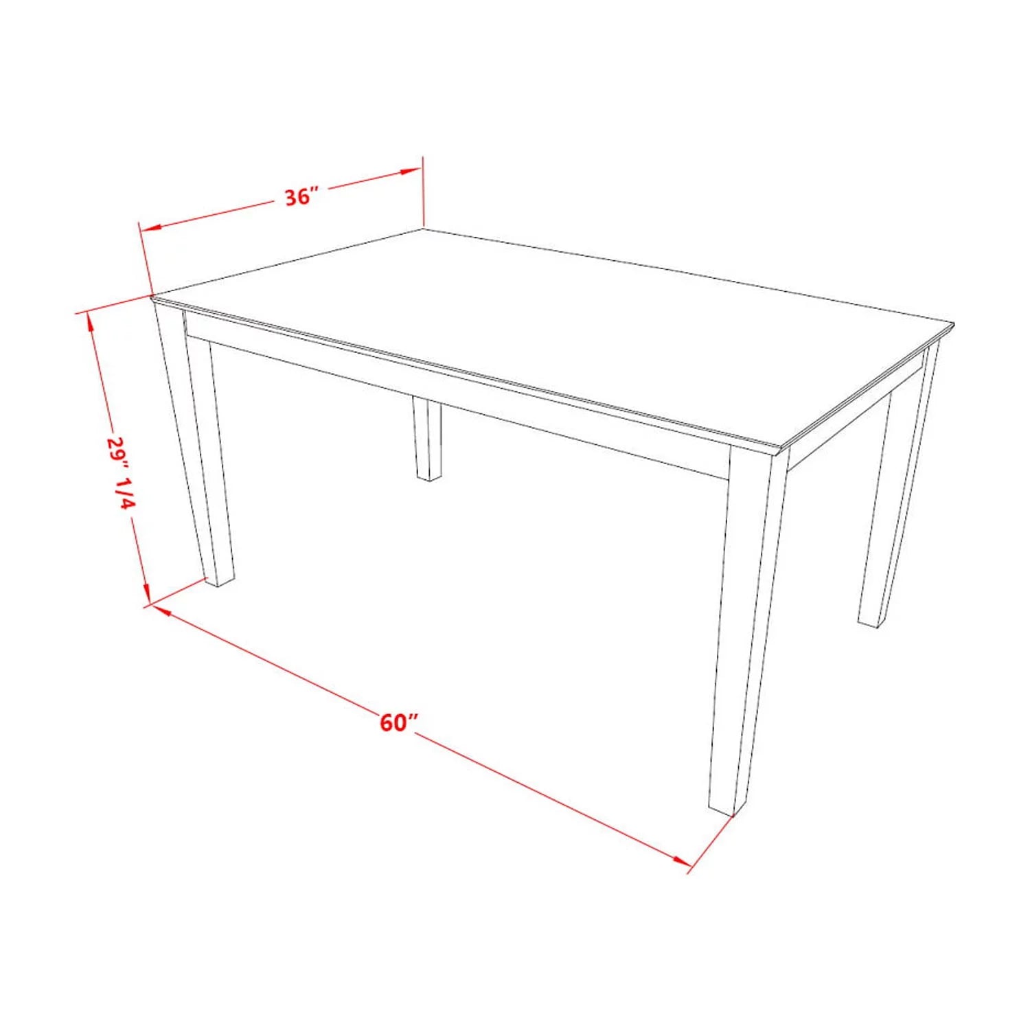 7 Piece Dining Table Set for 6 with 6 Chairs V103