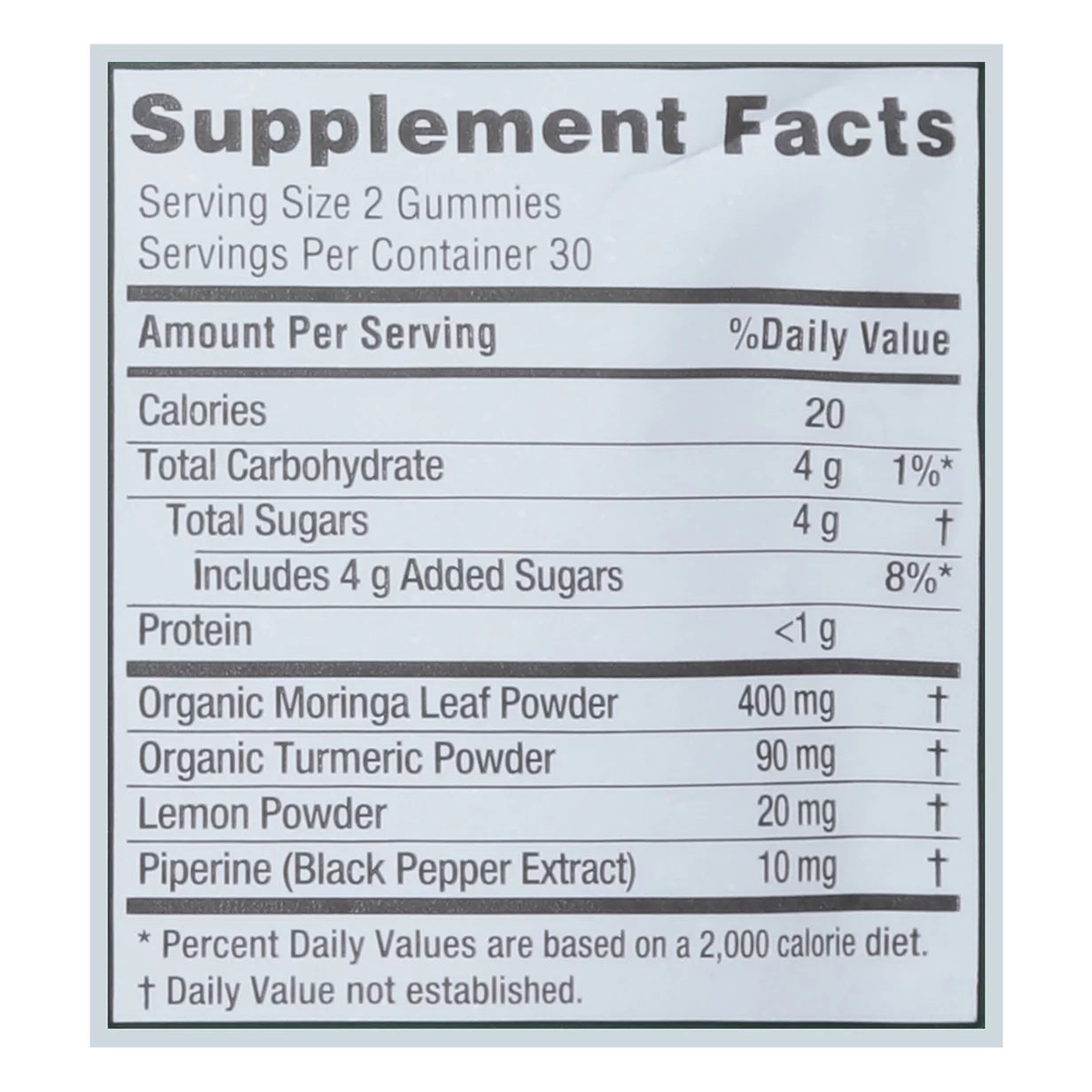 Moringa & Turmeric Lemon Gummies, 60 Count U798459