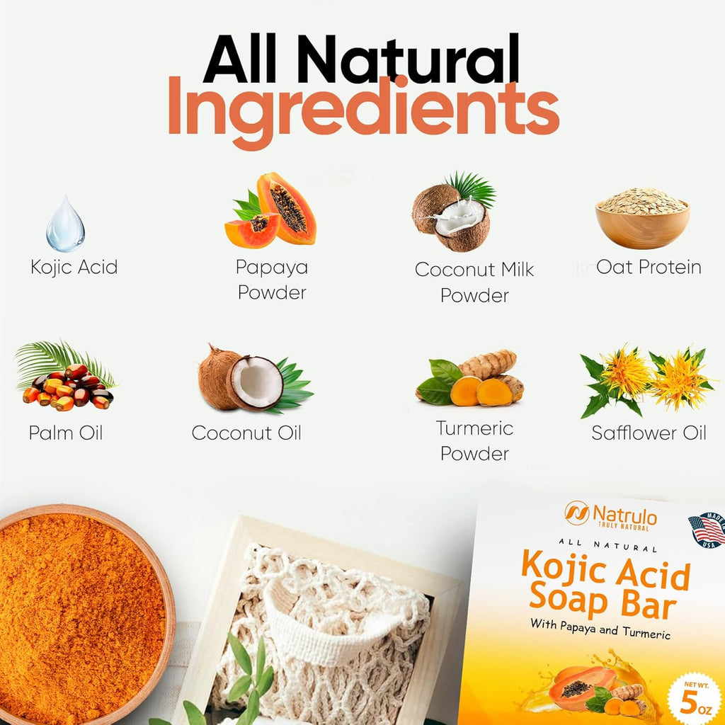 Kojic Acid Soap for Hyperpigmentation, Skin Brightening Face and Body Wash F912391
