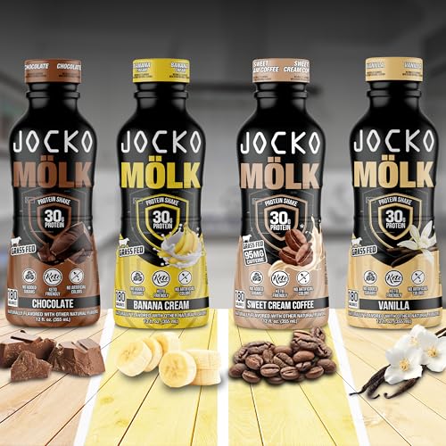 Grass Fed Protein Shakes, No Added Sugar, Keto Friendly, Ready to Drink 12 Fl Oz (Pack of 12) G676883