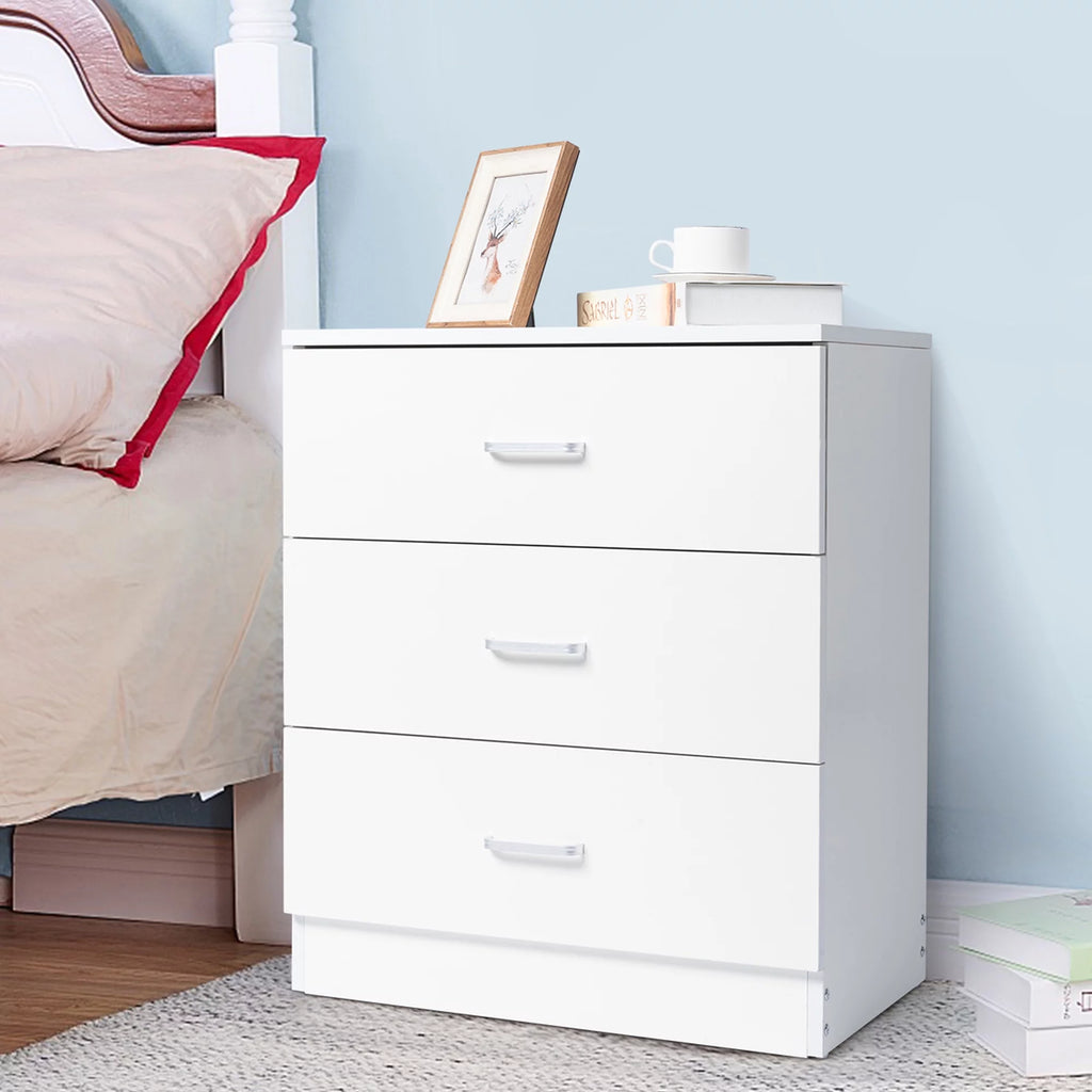 Modern Dresser Cabinet, 3-Drawer Wooden Storage for Bedroom A762