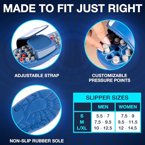 Acupressure Slippers for Plantar Fasciitis Relief Foot Massager U28608