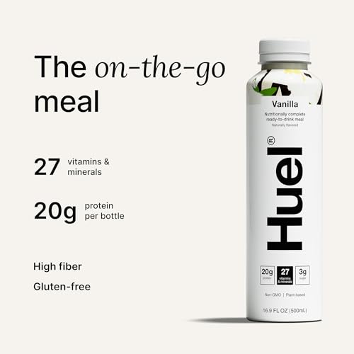 Chocolate Meal Replacement Drink, High Protein, Plant Based, 16.9 Fl Oz (12 Pack) T510