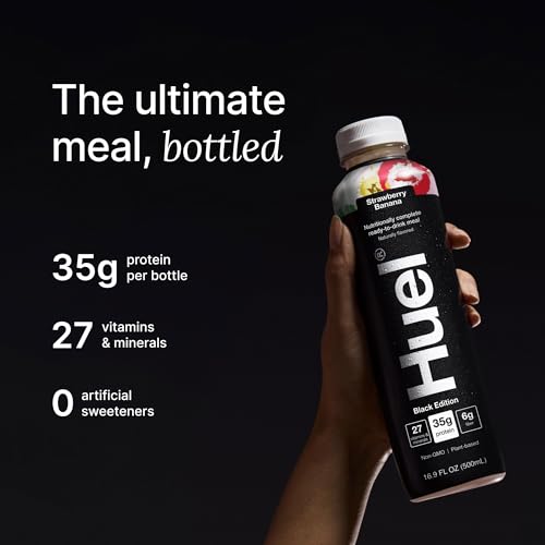 Chocolate Meal Replacement Drink, High Protein, Plant Based, 16.9 Fl Oz (12 Pack) T510