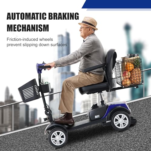 Folding Electric Mobility Scooter, 10 Mile Range, 300 lbs Capacity I398326