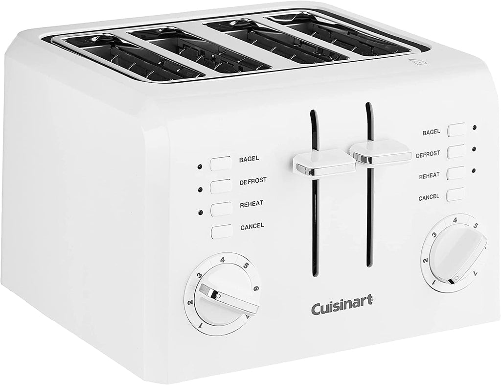 4-Slice Compact Plastic Toaster, White U710