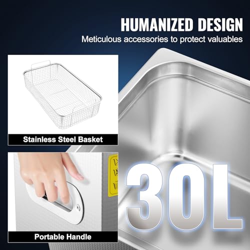 Ultrasonic Cleaner 15L with Digital Timer and Heater E27952