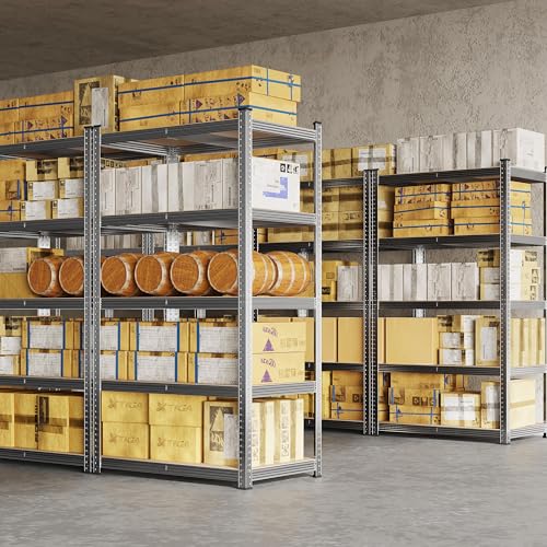 5-Tier Adjustable Metal Shelving Unit for Garage, Pantry, and Warehouse M7734