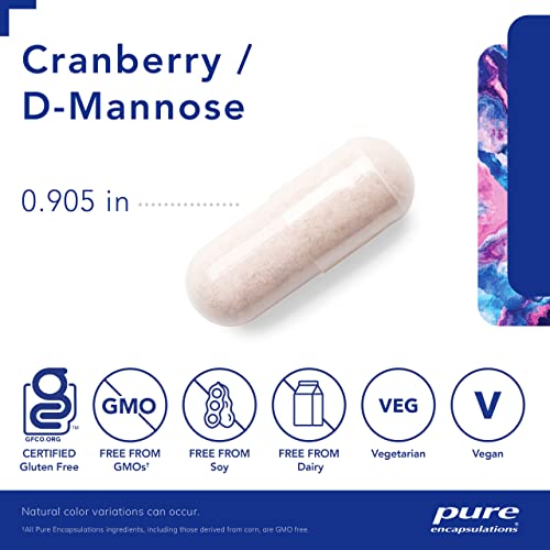 Cranberry D-Mannose Urinary Tract Support Supplement, 90 Capsules C628979