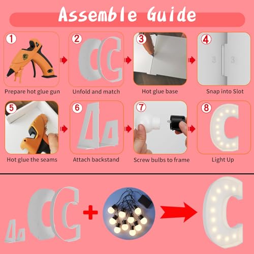 Marquee Light Up Letter C for Party Decor V1014