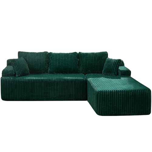 Modular L-Shape Sectional Sofa with Oversized Chaise A47792