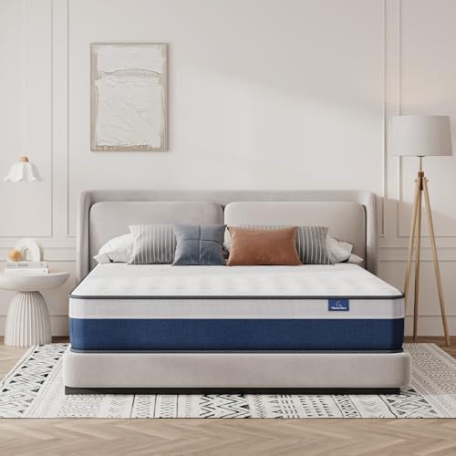 Twin Mattress, 12 Inch Innerspring Hybrid with Memory Foam, Medium Firm U71513