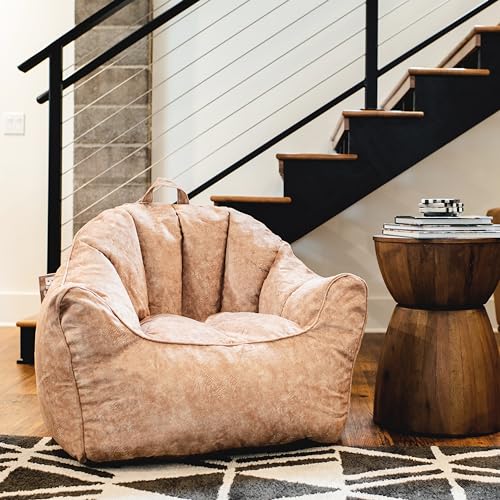 Dorm Bean Bag Chair with Drink Holder and Pocket, 3 feet R2503