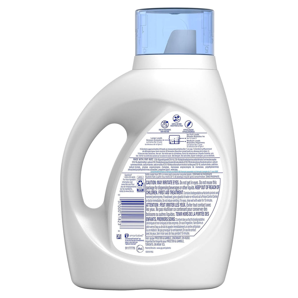 Free & Gentle Liquid Laundry Detergent, 32 loads H844605