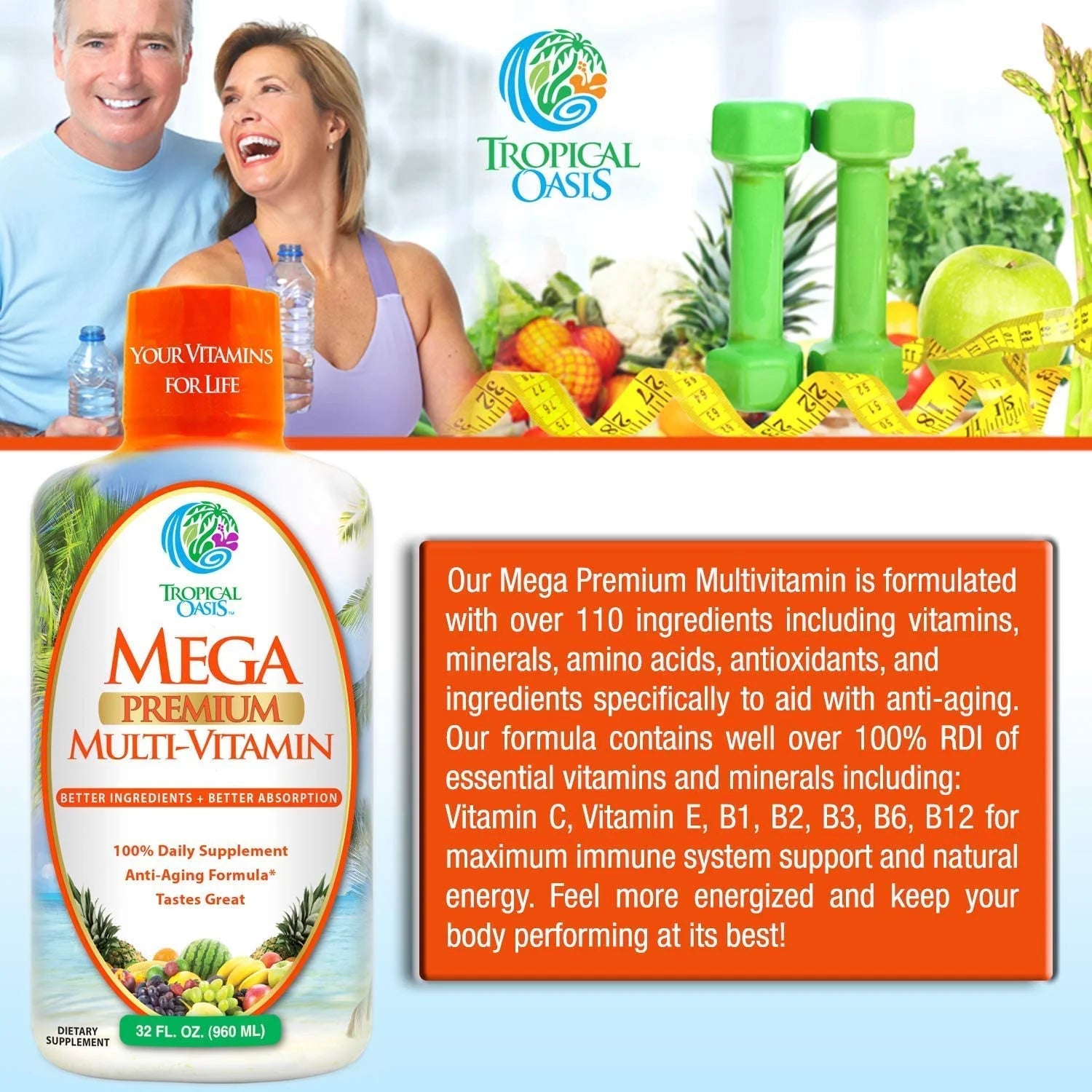 Multi-Vitamin Liquid 32 fl oz E351805