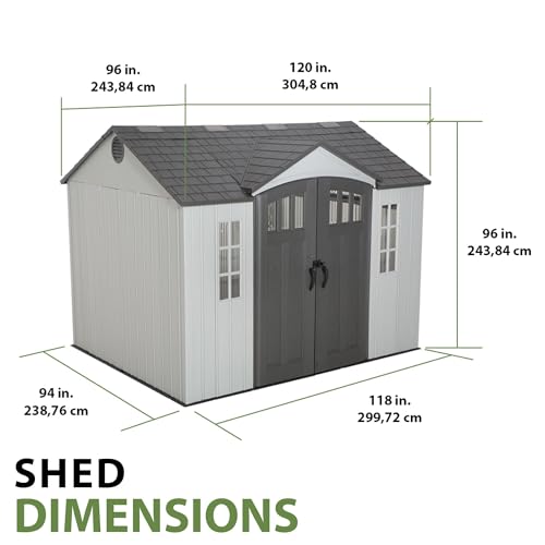 Outdoor Storage Shed 10 x 8 Ft. D7568